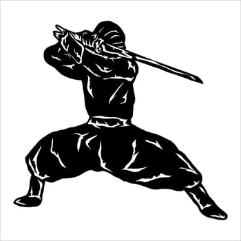 illustration vector of ninja holding sword for logo, icon, postor etc
