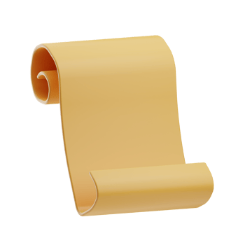 game equipment parchment illustration 3d png