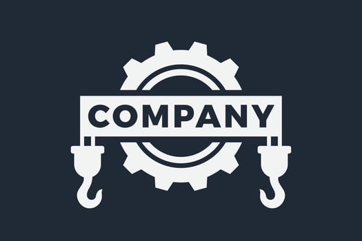 crane gear logo vector
