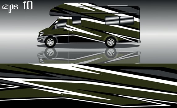 racing background vector for camper car wraps and more
