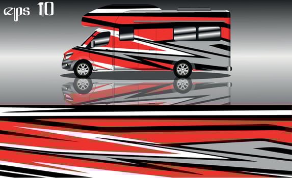 racing background vector for camper car wraps and more
