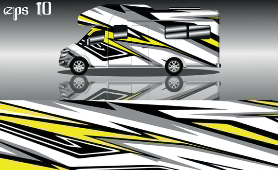 racing background vector for camper car wraps and more