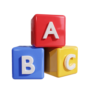 Education Blocks 3D Icon png
