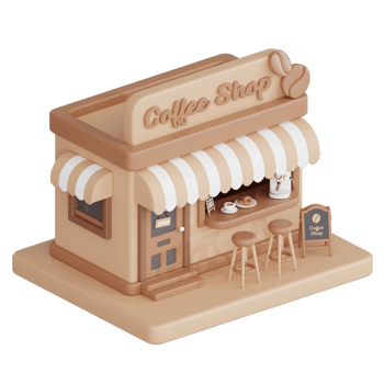 Coffee Shop 3D Coffee Illustration Icon png