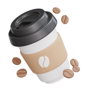 A cup of coffee 3D Coffee Illustration Icon png