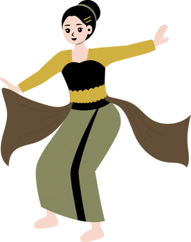 Indonesian traditional dance jaipong png