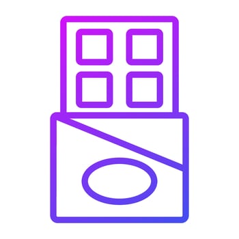Yummy chocolate bar vector icon in trendy style, premium icon