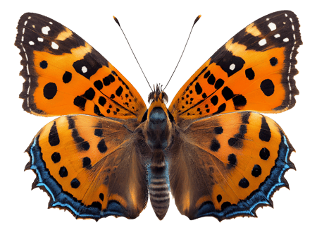 beautiful butterfly on transparent background png