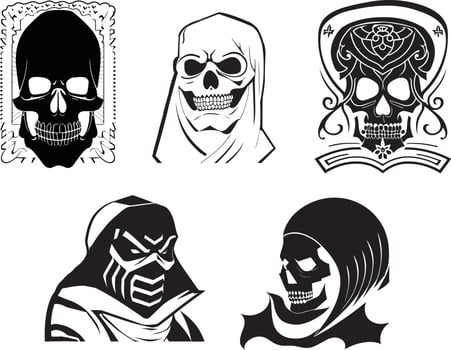 Beautiful Ghost Line Art Vector. vector