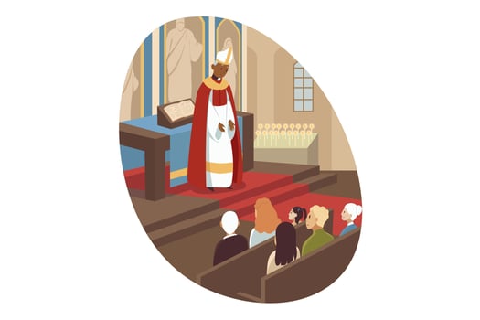 Joy, christianity, bible, religion concept vector