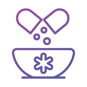 An icon of medicine mortar vector beautiful design pestle