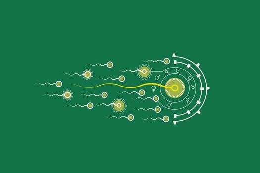 Fertility and Healthy HUD element suitable for illustrating Internet of Thing, Sci Fi, 5G, and Industry 4.0 vector