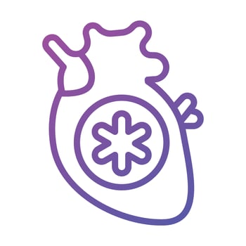 An amazing vector design of human cardiac organ, editable icon