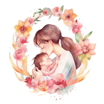 Mother's Day watercolor background. png