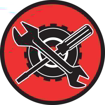 Vector Image Of A Repair Shop Symbol