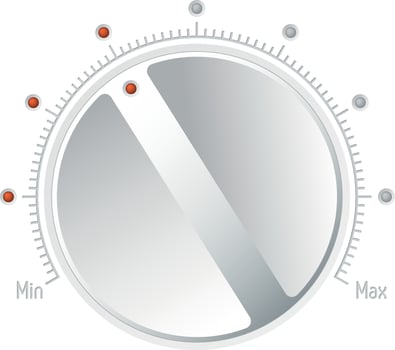 Grey Knob On A Kitchen Appliance vector