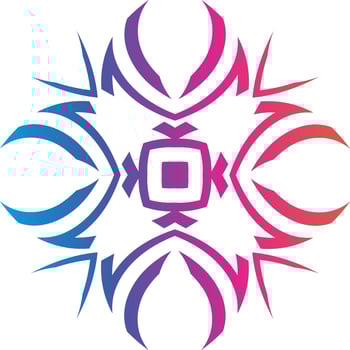 Abstract Geometric Symbol For Logotype Design vector