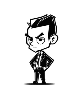 Mini Male Secret Agent vector