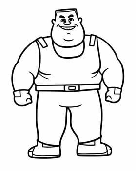 Beefy Buff Man vector