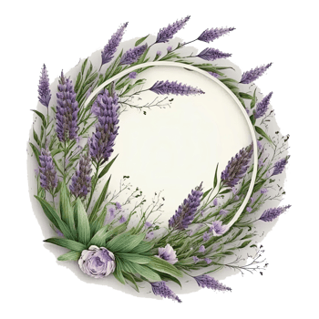 Natural Floral Empty Frame. png