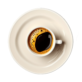 Cup of espresso coffee png