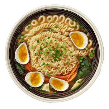 Japanese noodle ramen bowl png