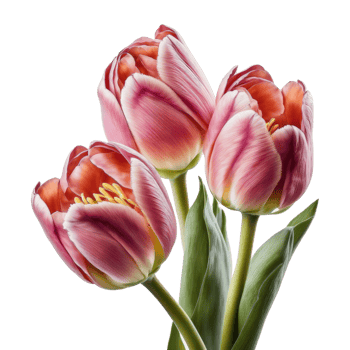 Pink Tulip Flowers Isolated png