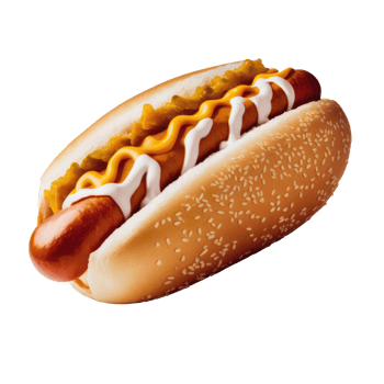 Tasty Hot Dog Isolated png