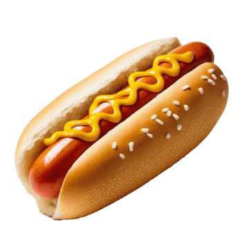 Tasty Hot Dog Isolated png
