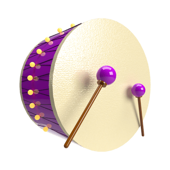 3D Render Drum png
