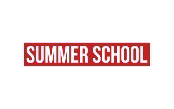 Summer School Rubber Stamp Seal Vector