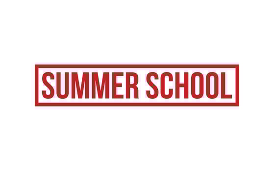 Summer School Rubber Stamp Seal Vector