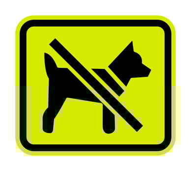 No Dogs Symbol vector