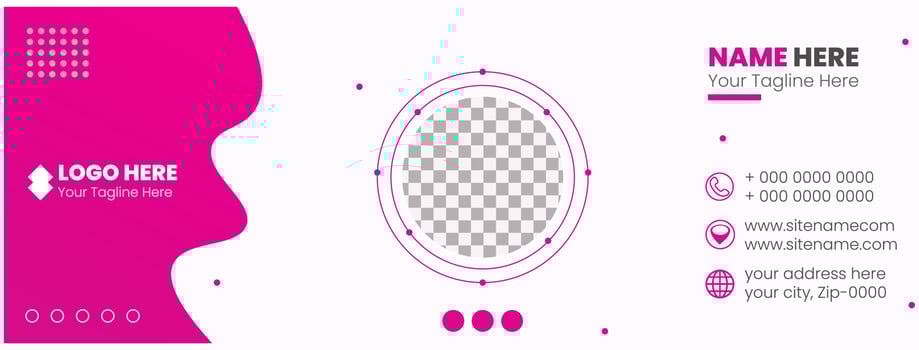 Email Signature Templet vector