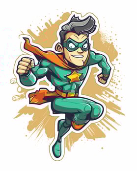 Cool Male Super Hero vector