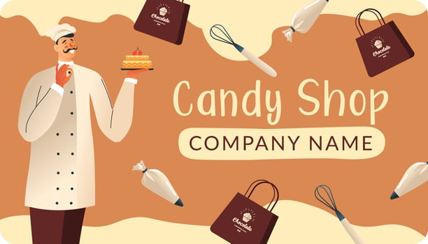 Candy shop, confectionery and desserts stores vector