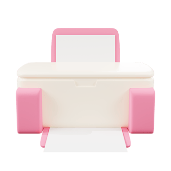 3d icon minimal printer png