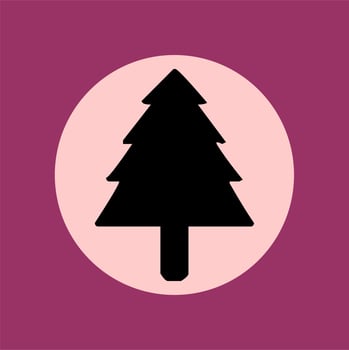 This illustration of a tree is a colorful and detailed depiction of a lush forest tree. Perfect for use in educational materials, nature guides, and marketing materials for eco-friendly products. vector