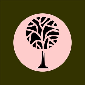 This illustration of a tree is a colorful and detailed depiction of a lush forest tree. Perfect for use in educational materials, nature guides, and marketing materials for eco-friendly products. vector