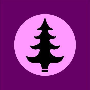 This illustration of a tree is a colorful and detailed depiction of a lush forest tree. Perfect for use in educational materials, nature guides, and marketing materials for eco-friendly products. vector