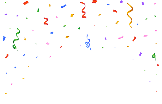 Confetti PNG for the carnival background. Multicolor party tinsel and confetti falling. Colorful confetti isolated on a transparent background. Festival elements PNG. Birthday celebration.