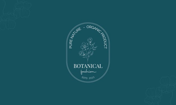 Minimal feminine botanical floral branch and logo. Hand-drawn wedding herb, home plant with elegant leaves. Botanical rustic trendy greenery vector
