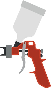 Vector Image Of An Airbrush For Painting