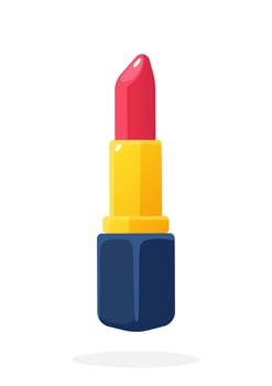 Red lipstick for lips vector
