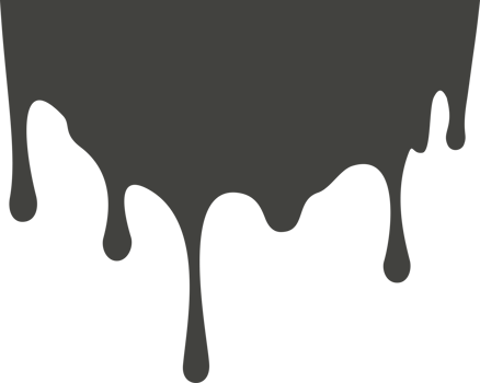 Melted drips and liquid paint drops. Current chocolate, ink, honey or syrup. Oil and cream blobs png