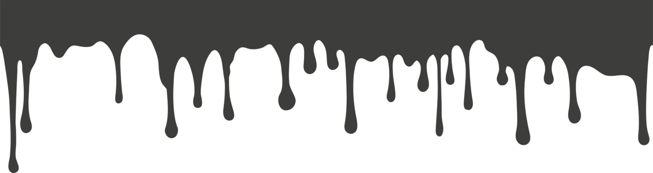 Melted drips and liquid paint drops. Current chocolate, ink, honey or syrup. Oil and cream blobs png