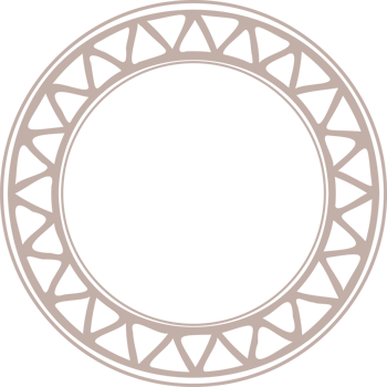 Circle Greek frame. Round meander border. Decoration elements pattern png