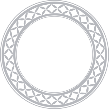 Circle Greek frame. Round meander border. Decoration elements pattern png