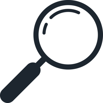 Magnifying glass icon, Search icon. png