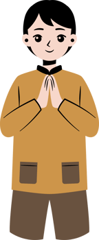 eid mubarak greeting pose cartoon character png